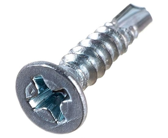 Саморез ZAMETAL 3,5х16 со сверлом и потайной головкой, DIN 7504Р, оц., 1000 шт ZA082174 – изображение 2