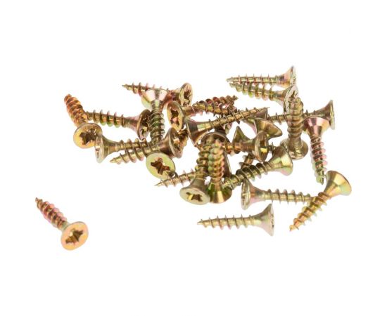 Универсальный саморез KRANZ 3,5x16, желтый цинк, 200 шт. KR-01-3311-001 – изображение 2