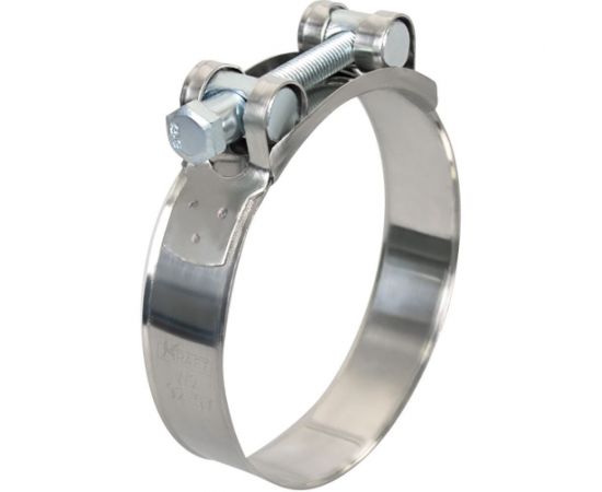 Силовой хомут из нержавеющей стали KRAFT W2, 86-91 мм, уп. 5 шт. KT 880530 – изображение 2