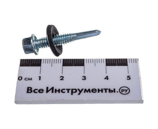 Кровельный саморез с длинным сверлом Метизный двор 5,5х38, 200 шт. 4690441023797 – изображение 2