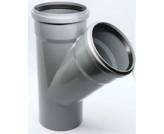 Тройник Flextron D 110 мм 45 градусов, для внутренней канализации 139832 – изображение 2