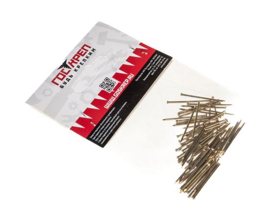 Финишные гвозди ГОСКРЕП NFL 1,2х30 латунированные 0,02 кг 9-0011910 – изображение 3