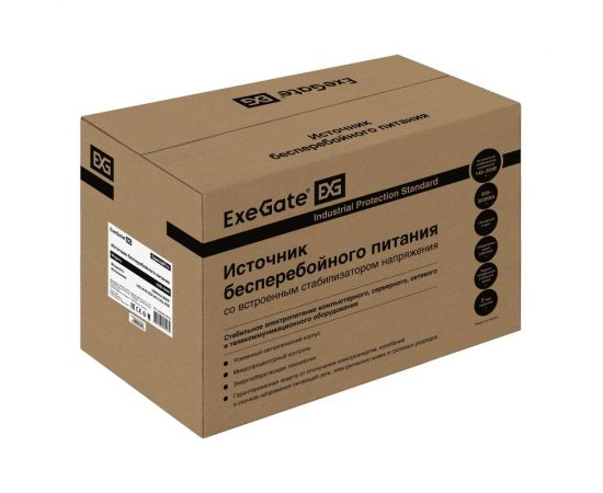 Источник бесперебойного питания ExeGate SpecialPro UNB-3000.LED.AVR.2SH.4C13.RJ.USB 3000VA/1800W, 2Sch/4C13,RJ45/11,USB, металлический корпус, Black 292615 – изображение 3
