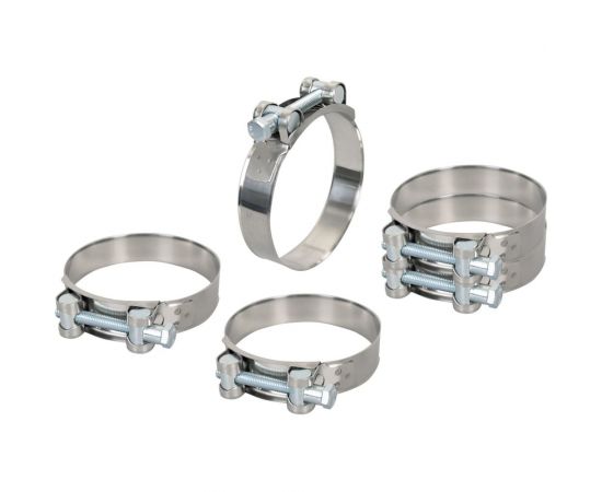 Силовой хомут из нержавеющей стали KRAFT W2, 86-91 мм, уп. 5 шт. KT 880530 – изображение 3