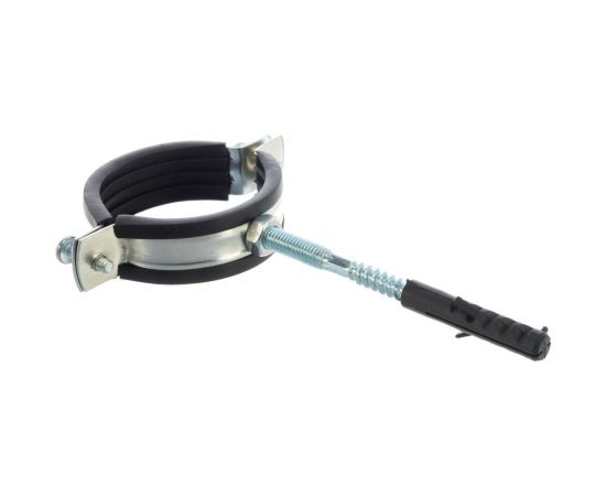 Металлорезиновый хомут с дюбелем и шурупом СТМ 2 60-64 мм CHSR0002 – изображение 3