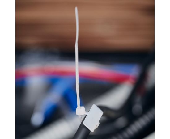 Хомут под маркер REXANT nylon 100 мм 100 шт белый 07-0106 – изображение 3