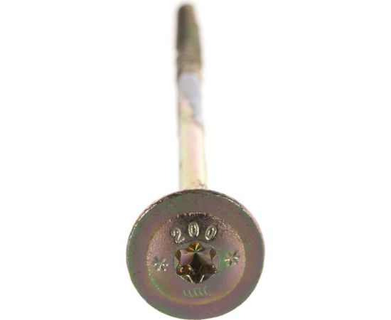 Универсальный саморез ГОСКРЕП конструкц. 8,0 x 200 желт., пресс шайба TX40 14-0016850 – изображение 4