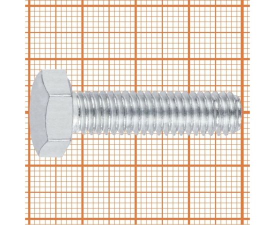 Болт с шестигранной головой FastenPro DIN 933 10.9 M10x40 4 шт., FP-подвес 14-0020578 – изображение 4