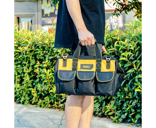 Сумка для инструментов DELI DL430116 360x180x250мм, ткань Oxford, 14 карманов 98480 – изображение 5