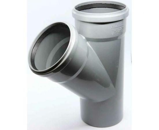 Тройник Flextron D 110 мм 45 градусов, для внутренней канализации 139832 – изображение 5
