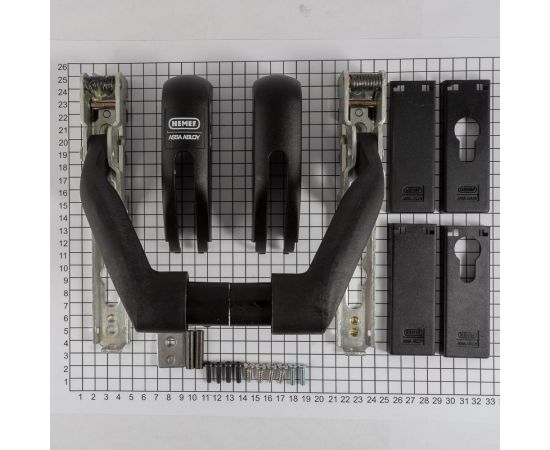 Механизм антипаник бара NEMEF 3640/1 PZ72/92mm черный пластик без внеш. ручки и балки 69289 – изображение 5