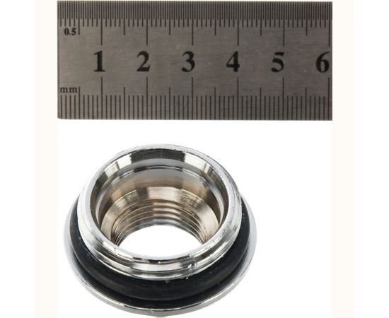 Хромированный концевой переходник FAR 1" НР х 1/2" ВР FK 4200 112 – изображение 5