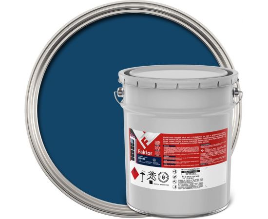 Универсальная эмаль ПФ-115 ЯРОСЛАВСКИЕ КРАСКИ FAKTOR синяя 20 кг 214737 