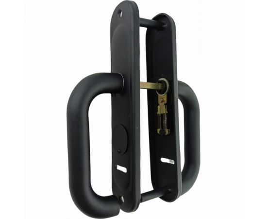 Противопожарная ручка на планке CRIT квадрат 8x8 мм, цвет черный P93-5858-Y/чш 05566 