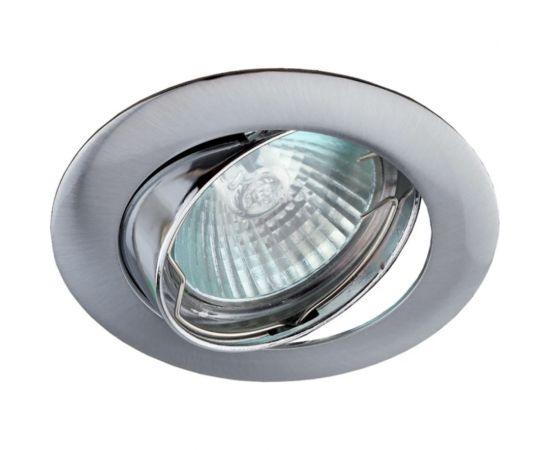 Встраиваемый светильник литой ЭРА KL1A SN1 поворотный, MR16, 12V, 50W, сатин никель Б0049566 