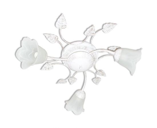 Светильник ЭЛЕТЕХ Глория 131 бел./зол. Плафон 62333 НПБ 01-3х60-111 Е14 ИУ 1005402940 