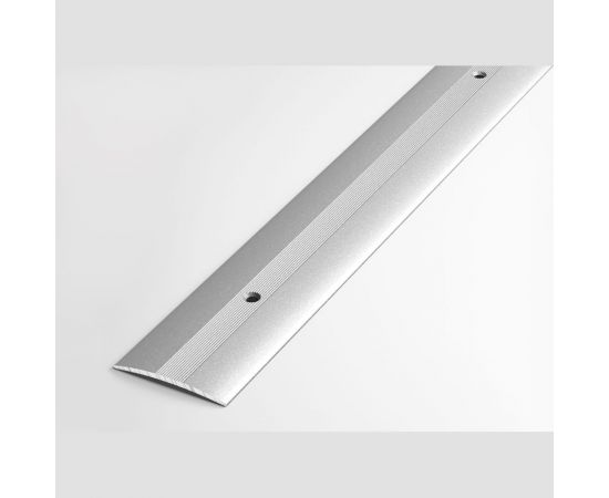 Порог прямой алюминиевый ЛУКА (37 мм, 1,8 м, порошковое покрытие, Серебро) 00000002311 