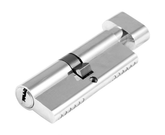 Цилиндр замка DORF ключ/барашек, компьютерный, 5 ключей, никель, 40х40 мм 00-00005745 