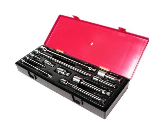 Набор плавающих удлинителей 15град. под ключ 1/4" 3/8" 1/2" в кейсе 11шт JTC-K1112 