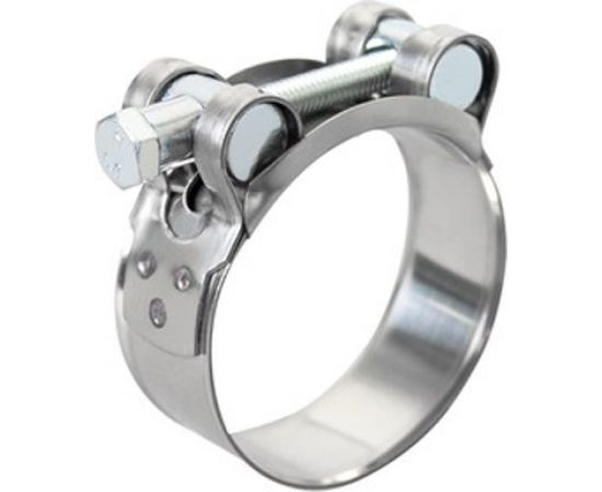 Усиленный хомут TITAN LOCK (121-129 мм), нержавеющая сталь (лента+болт) AISI 304, TL121-129RCSS 