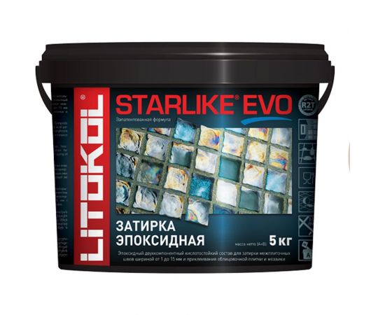 Эпоксидный состав для укладки и затирки мозаики LITOKOL STARLIKE EVO S.202 NATURALE 485220004 