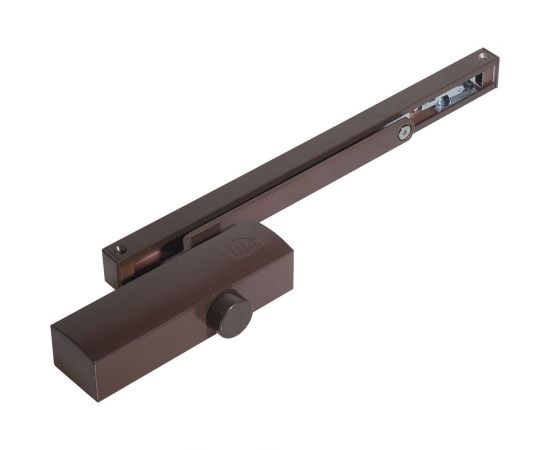 Доводчик DOORLOCK DL100S size 3 со скользящей тягой, коричневый, с функцией Hold Open 75515 