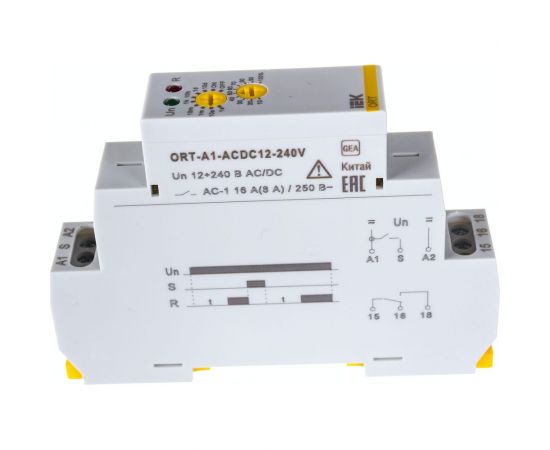 Реле задержки включения IEK ORT. 1 конт. 12-240 В AС/DC ORT-A1-ACDC12-240V 