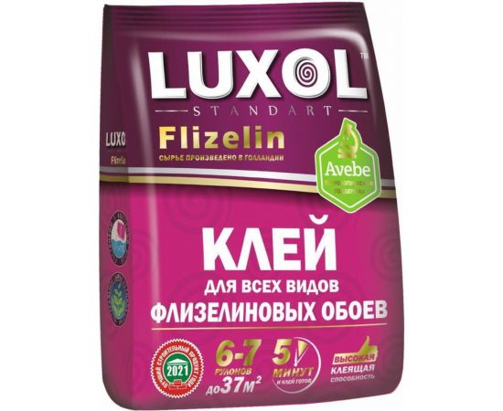 Обойный клей LUXOL Standart флизелин, 200 г LUXOL флизелин (Standart) 200г. 
