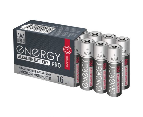 Алкалиновая батарейка ENERGY Pro LR03/16S (ААА) 104977 