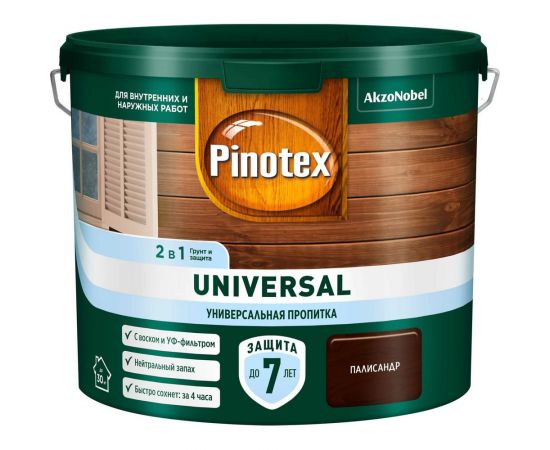 Пропитка 2 в 1 Pinotex UNIVERSAL палисандр, 2,5 л 5620650 