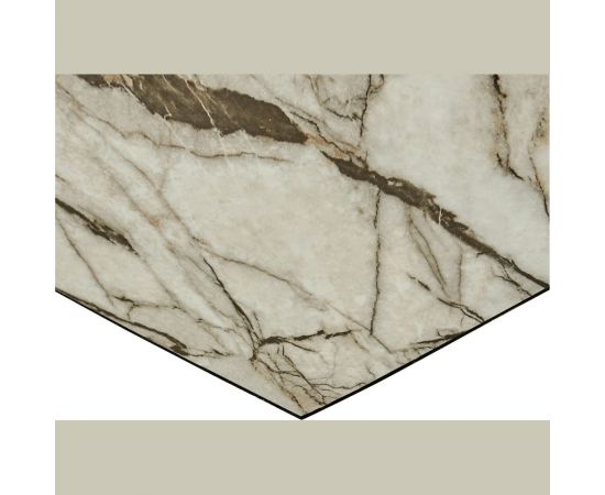 Самоклеящаяся ПВХ плитка LAKO (светло-коричневый мрамор; 28 шт.; 2,52 кв.м) LKD-81019-1 – изображение 2