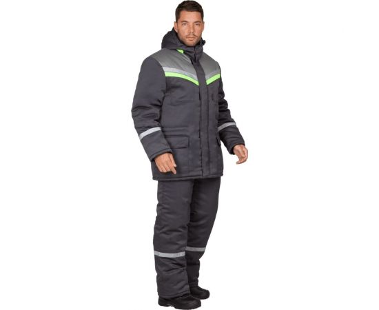 Утепленный костюм ГК Спецобъединение ВЬЮГА темно-серый, размер 88-92, рост 170-176 Кос 313/ 88/170 – изображение 2