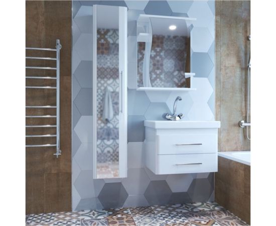 Навесной шкаф Mixline Классик-55 правый, без подсветки, ПВХ 525511 – изображение 2