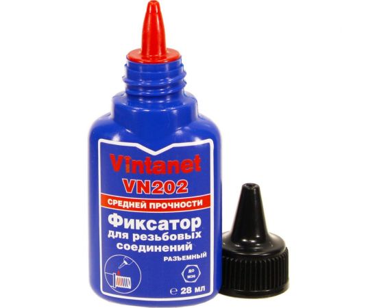 Фиксатор для резьбовых соединений, средней прочности, анаэробный VINTANET VN202 28 мл VN20228ML – изображение 2