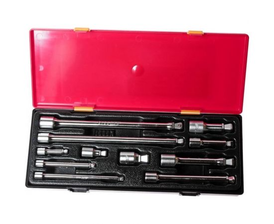 Набор плавающих удлинителей 15град. под ключ 1/4" 3/8" 1/2" в кейсе 11шт JTC-K1112 – изображение 2