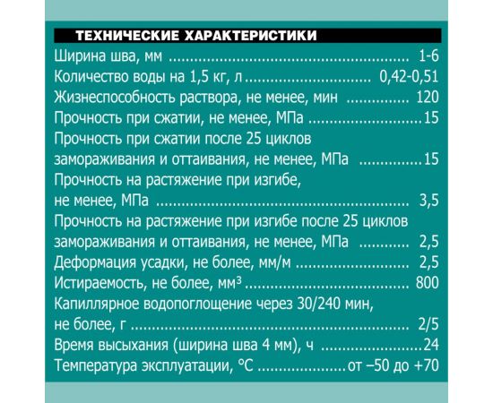 Затирка UNIS U-50 белый С01 1,5 кг пакет 11606645 4607005184924 – изображение 3