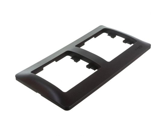 2-постовая горизонтальная рамка Schneider Electric GLOSSA ШОКОЛАД GSL000802 – изображение 3