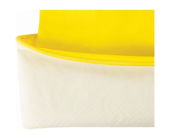 Хозяйственные многоразовые латексные перчатки ОФИСМАГ хлопчатобумажное напыление, размер М 604198 – изображение 3