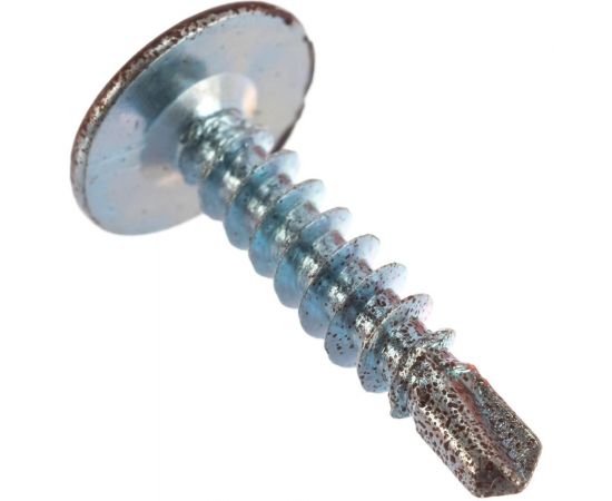 Саморез по металлу с пресс-шайбой Саморезик 4,2х19 RAL8017 полусфера сверло 200 шт DGVs-4,2/19-200-RAL8017 – изображение 3