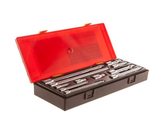 Набор плавающих удлинителей 15град. под ключ 1/4" 3/8" 1/2" в кейсе 11шт JTC-K1112 – изображение 5