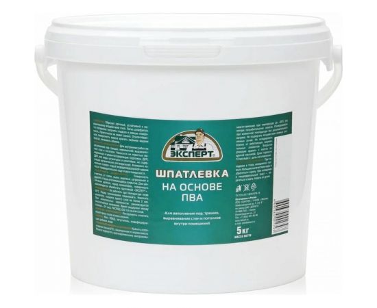 Шпатлевка на ПВА ЭКСПЕРТ 5 кг 17719 