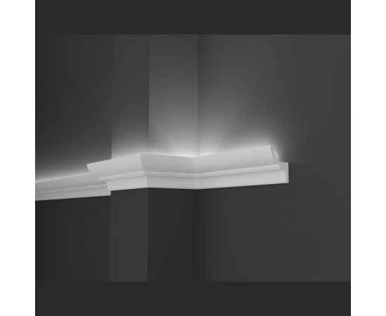 Потолочный карниз Decor-Dizayn ударопрочный влагостойкий под LED подсветку 70Х45Х2000 мм DD508 