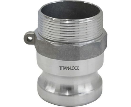 Алюминиевый камлок TITAN LOCK типа F серия EcoLine, ниппель наруж. резьба BSP 2"" TL200FAL-EL 