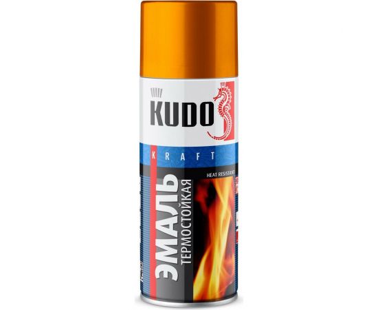 Эмаль термостойкая KUDO золотая KU-5007 