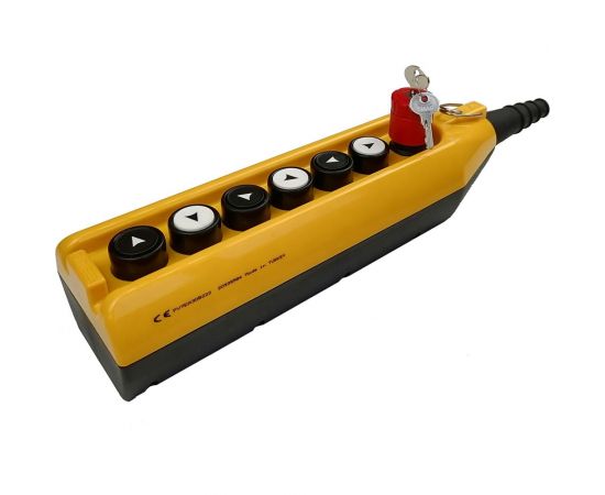 Пульт управления Emas с аварийной кнопкой, с ключом CP, PV7EA30B222 