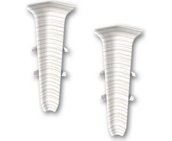 Внутренний угол для плинтуса DECONIKA (85 мм; 255 Ясень бьянко; 2 шт.) Д-П85-В-Ф2 255 ЯСН БНК 