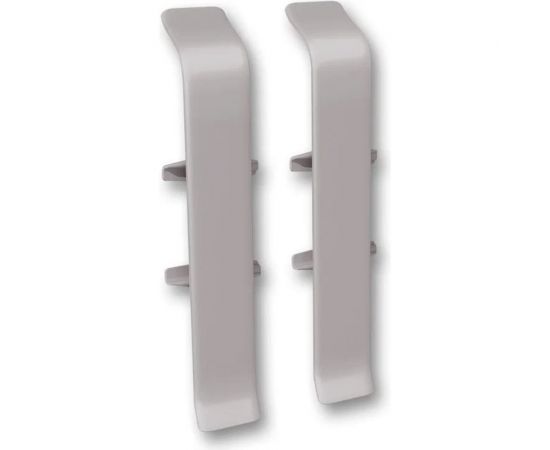 Соединитель для плинтуса DECONIKA (85 мм; 036 Платиново-серый; 2 шт.) Д-П85-С-Ф2 036 ПЛТ СЕР 