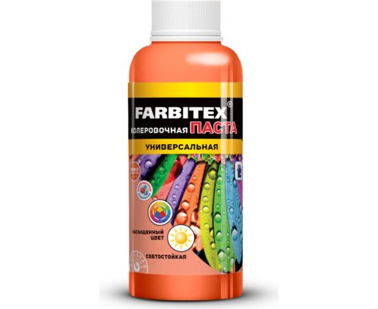 Колеровочная универсальная паста FARBITEX коралл, 0.1 л 4100003340 
