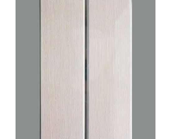 Панель ПВХ Центурион 0,2x3,0 Софитто 2 полосы Холст персиковый серебро 74142 