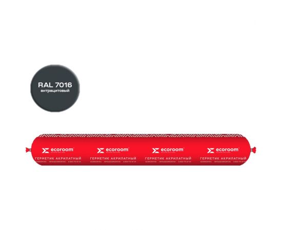 Акриловый герметик ECOROOM AS-14 пароизоляционный, 600 мл, RAL 7016 E-Герм-7052/7016 